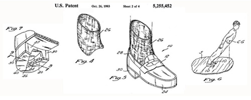 마이클 잭슨이 출원한 린 댄스용 특수 신발 특허