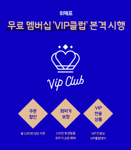 위메프 `무료 <!HS>VIP<!HE> 멤버십` 내달부터 혜택 강화