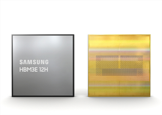 삼성전자, 36GB HBM3<!HS>E<!HE> 12H D램 개발…상반기 양산 예정