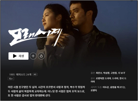 30년 된 `모래시계`에 눈물짓는 2030… 추억의 드라마 OTT발 `역주행`