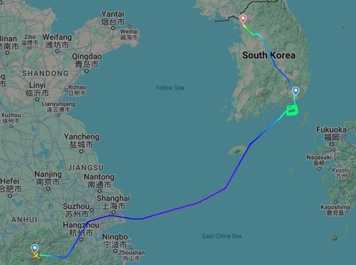 중국 여객기, 김해공항에 남풍 불자 착륙 포기하고 김포로 회항