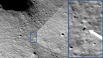 NASA, 달 표면 위 美우주선 사진 공개…"목표지점 1.5㎞내 위치"